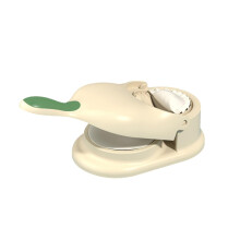 Xiuh2in1 dumplingmaker, handmatige doe-het-zelf dumplingvorm en -velletjesmaker, geschikt voor traditionele vullingen, beige keukengadget