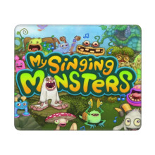 Ceap Luiche My Singing Monsters 10x12" le hImeall Fuáilte, Bonn Rubair Neamhshleamhain, Éadach Lycra In-nite, Comhoiriúnach le Ríomhairí agus