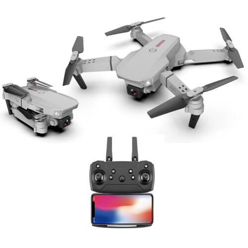 ESULOMP Drone με διπλή κάμερα FPV HD 1080P Τηλεχειριστήριο Παιχνίδια Δώρα για αγόρια και