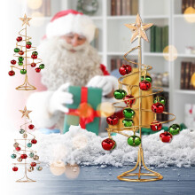 Sapin de Noël en métal karymi11" - Mini sapin de Noël en fer forgé, compatible avec la décoration de table, offre du Cyber Monday
