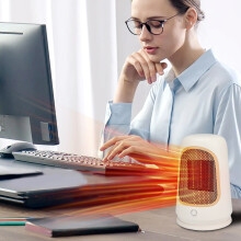 Elektrischer Tischheizlüfter, Heimheizlüfter, leistungsstarker Mini-Heizlüfter mit leisem Ventilator für Zuhause, Büro, Schlafzimmer