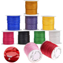 Bracelet cords, multi-colored cotton thread, braided nylon