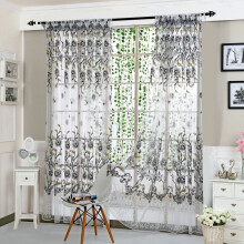 Peony sheer curtain tulle fabric 1 panel