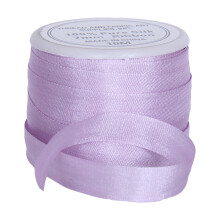 Panglică de mătase 100% pură de la Threadart - 7mm Lavandă palidă - Nr. 024 - 3 mărimi - 50 culori disponibile