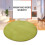 ADVEN round plush carpet 60cm silver gray 2