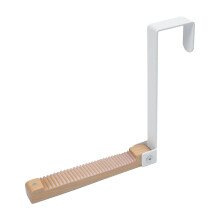 Over-the-Door Hook Metal White Space-Saving 1-Pack