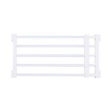 Cancello retrattile per animali domestici, 56-100 cm x 24 cm, compatibile con porte, scale e corridoi - Bianco