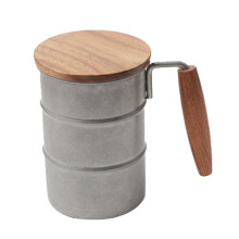 Poaug Glass&Bottle Uitverkoop Outdoor Mokken 304 Roestvrijstalen Bekers Vintage Glazen met Grote Inhoud, Af te dekken Creatieve Campingglazen Zilver