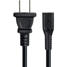 2-stifts 18AWG skrivarströmsladd kompatibel med HP OfficeJet Pro8710 8720 6978 6968 5255 3830, Envy5055, DeskJet