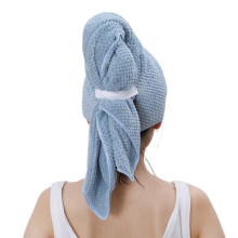 Washranp Extra großes Haartrocknungshandtuch, Haarturban aus Korallenvlies mit Gummiband, wasserabsorbierend, anti-frizz, schnelltrocknend