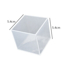 Adornos cúbicos transparentes de silicona DAMIFU para moldear, decoración del hogar DIY, 5 cm.