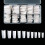 Limei French acrylic false nail tips white 500 pcs 10 sizes 1