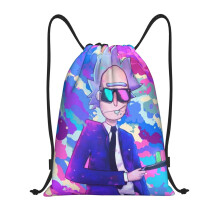 Rick And Morty Klasická taška se stahovací šňůrkou, Skládací, Sportovní, Fitness, Taška se stahovací šňůrkou, Unisex, Plážová