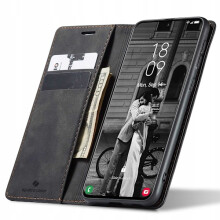 Cás Sparán Spacecase Galaxy S21Dubh Le haghaidh comhoiriúnach le Samsung S21