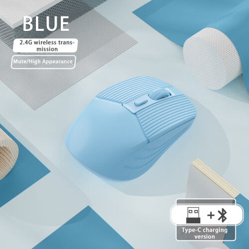 Jacenvly Wireless 2.4G Silent Mouse with Charging Base