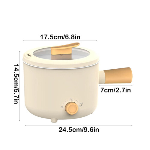 Mini Electric Hot Pot with 700g Ceramic Pot 2