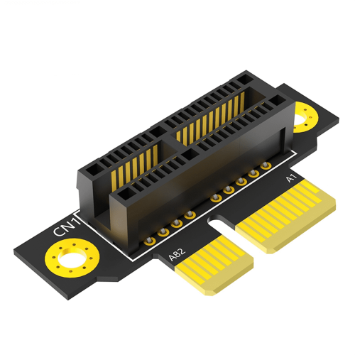PCI-E1X3.0 90-graders omvendt han-til-hun-riserkort til 1U-server (installationsretning mod CPU)