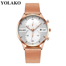 Montres Quinlirra pour femmes et Yolako pour hommes, montre décontractée en verre avec bracelet en acier inoxydable et quartz Dtrap, indispensable
