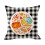 Capas de almofada de outono 18x18 em linho xadrez estampado 6