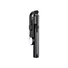 YiFudd 6-in-1 Bluetooth-Selfie-Stick, 1,1 m langer Akku mit Stativ, Beauty-Licht, kompatibel mit iPhone und Android