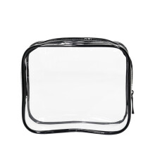 TEVEQ Ridotto! Conservazione degli alimenti, Borsa per il trucco trasparente Borsa da toilette approvata di dimensioni da un quarto Borsa da toilette