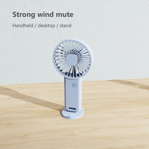 AURIGATE Mini-Ventilator, tragbar, handlich, mit Halterung, USB-Ladefunktion, elektrischer Ventilator
