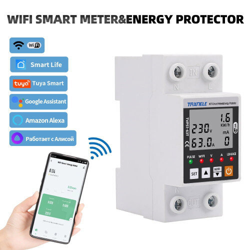 Tuya WiFi Smart Leckageschutzrelais 63A