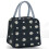 Isolierte Lunchtasche mit Gänseblümchenmuster, Schwarz 1