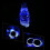 LINLIN LED Coaster2Pack, Ηλιακά φώτα LED για ποτηροθήκες με αντιολισθητικό αδιάβροχο 1