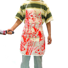 Grembiule insanguinato di Halloween per donne e bambini, 1 pezzo