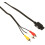 1,8 m SNES/N64/Gamecube A/V-kabel, kompositvideo og -lyd, sort 1