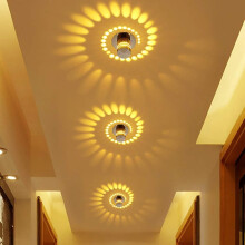 Moderne 1-W-LED-Spiralwandleuchte, Deckeneinbauleuchte für Zuhause, Schlafzimmer, Bar, KTV, Innenwandbeleuchtung, kompatibel mit Disco-Dekoration