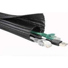 Kabelbeschermhoes van 1,98 m (6,5 ft 1/2") - Kabelgoot voor stroom-, audio- en USB-kabels - Huisdierbestendig kabelbeheer - Compatibel met tv en