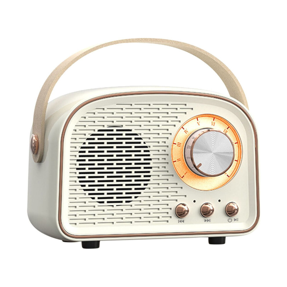 Vintage-Style Bluetooth Speaker With Bass, Fm, Usb/Sd/Aux, 972745914884