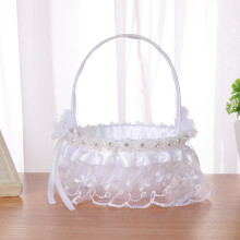 Panier rond en strass pour demoiselle d'honneur, idĂ©al pour les mariages occidentaux, Ă©lĂ©gant porte-pĂ©tales rĂ©utilisable, lĂ©ger et facile Ă