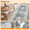 Grey Machine Washable Runner Rug 2 ft x 6 ft 6