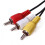 1,8 m SNES/N64/Gamecube A/V-kabel, kompositvideo og -lyd, sort 3