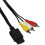 1,8 m SNES/N64/Gamecube A/V-kabel, kompositvideo og -lyd, sort 4