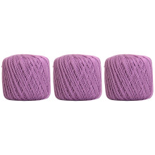 Threadart cotton crochet thread size 3 lilac 3-pack