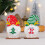 Houten kerstsneeuwpop tafeldecoratie (1 stuk) 8
