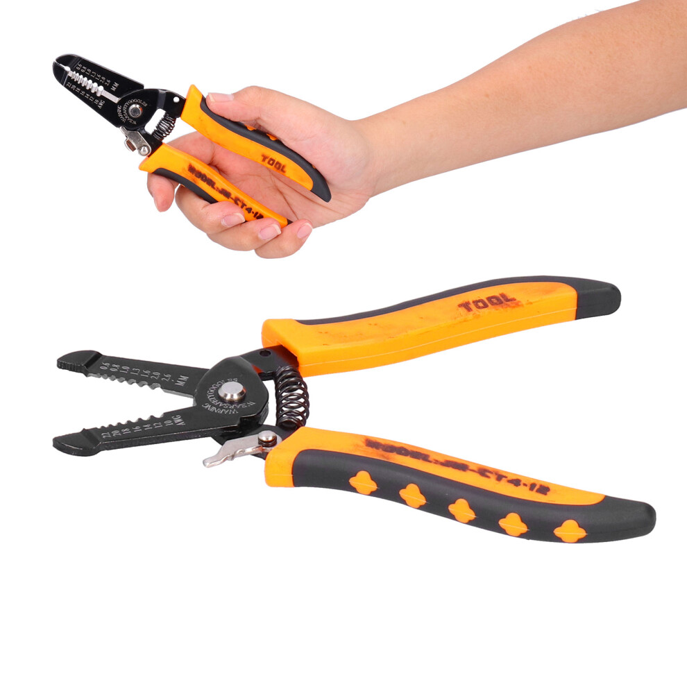 Steel 7in Wire Stripper Pliers Ergonomic