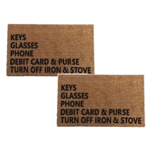 Tapis Xubond, clés, lunettes, téléphone, carte bancaire, portefeuille, cuisinière | Paillasson humoristique, tapis de bienvenue, cadeau de porte,