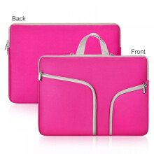 Shiziwei Wasserdichte Neopren-Laptoptasche für 15,6"-Laptops, Rosa