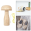 Kit de herramientas de madera para zurcir tipo hongo con mango curvo (1 pieza) 6