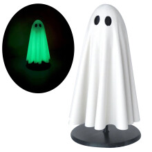 Grote uitverkoop! Leuk Halloween-bureaudecoratie, fluorescerend beeldje voor huisdecoratie, past bij de nachtelijke decoratie van de kamer, wit.