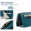 Capa carteira AUTSPACE A01 compatível com iPhone 13 Pro Max - Azul 5