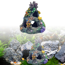 Aquarium Background Coral Decoration Resin Stone 1pc