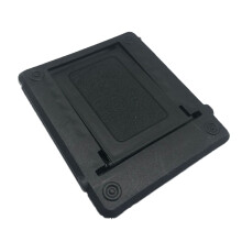 Suporte universal para celular e tablet Linyer, com ajuste multiângulo, suporte de plástico estável e gratuito para escritório, preto (1 unidade).