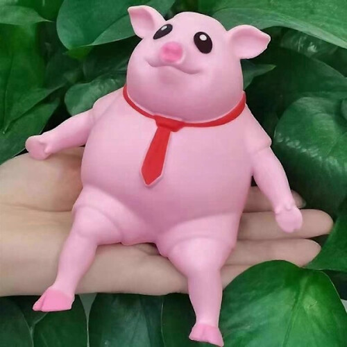 Ροζ γουρούνι Squishy Toy Παιχνίδι ζουμπώματος για γουρούνες Χαριτωμένο γουρούνι 2