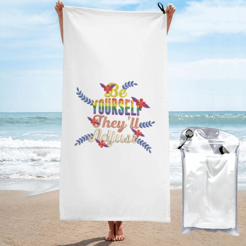 Toalha de praia LGBTQ Pride em microfibra, 76 x 152 cm (30 x 60 polegadas).